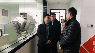 區金融局一行至青島特斯特調研指導